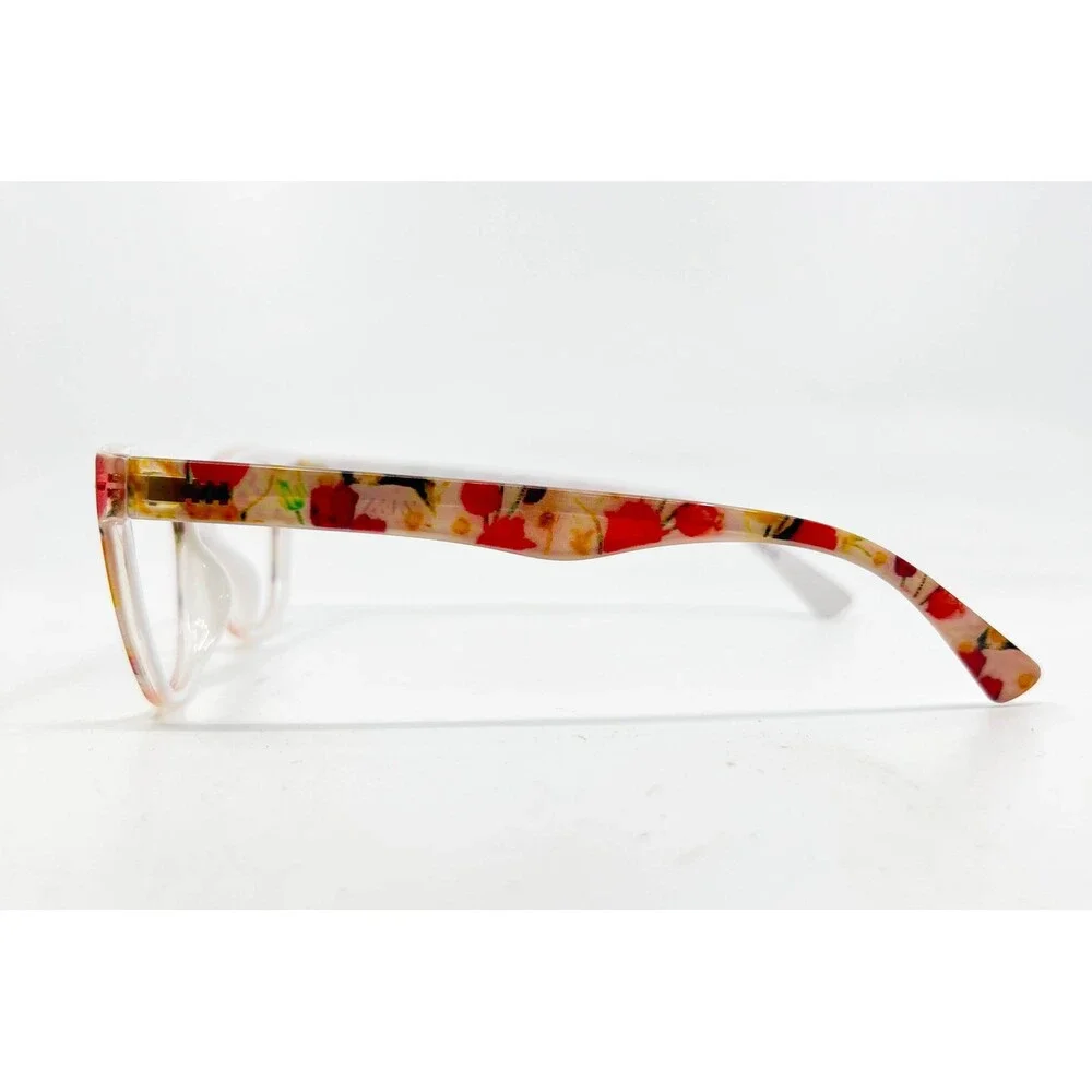 Zenni Eyeglasses Women Multicolor Floral Cat Eye Frames 129818 Medium - Picture 3 of 7